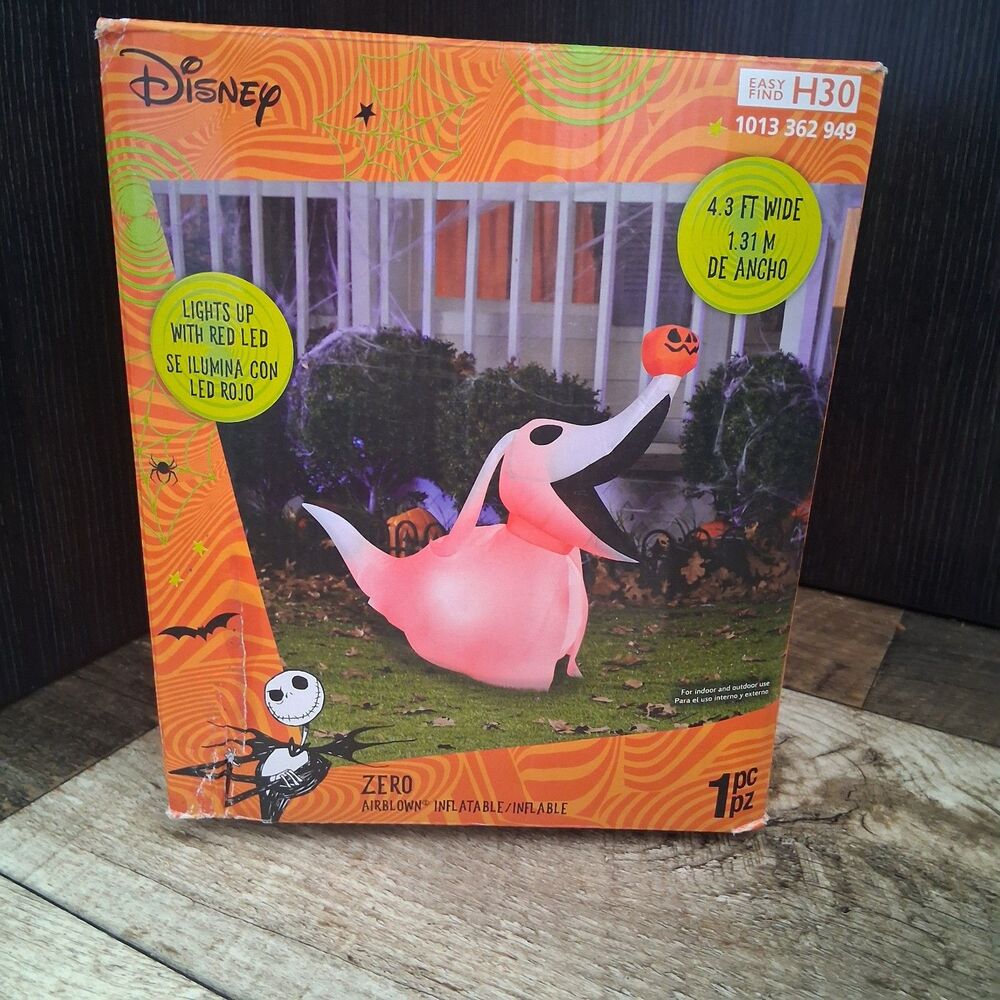 Disney Gemmy The Nightmare Before Christmas 4.3 ft Wide Zero Inflatable